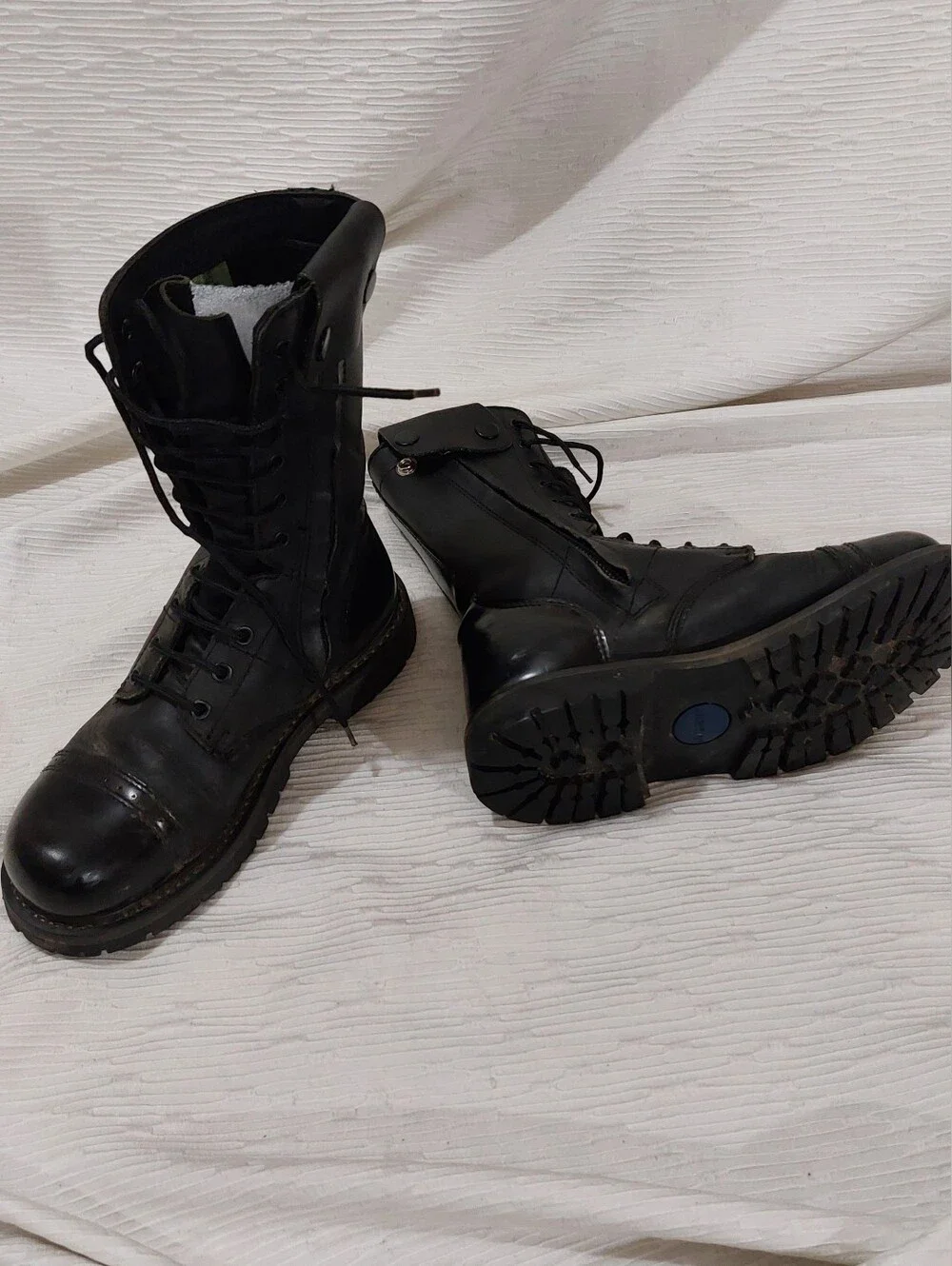 Bates Black Leather Lace-Up Tactical Boots Size 7
